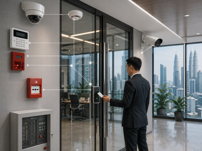 Integration with CCTV, alarm and fire systems