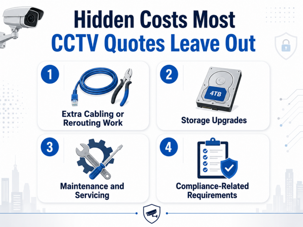 Hidden costs in CCTV quotes