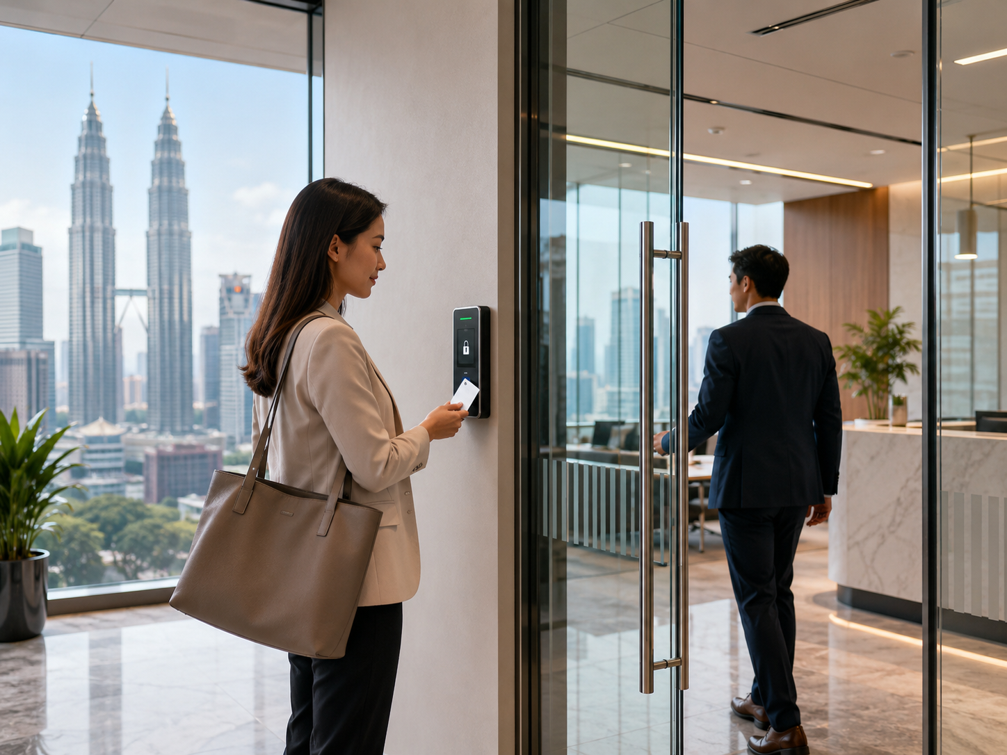 Office access control system upgrade for a commercial building in Kuala Lumpur